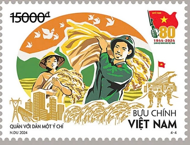 Stamp collection marking 80 years of Vietnam People’s Army released